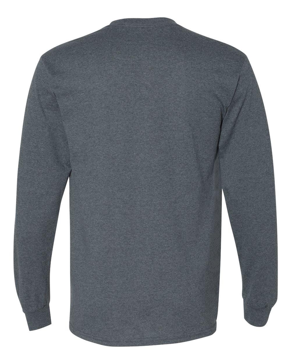 8400 Gildan - DryBlend 50 Cotton/50 Poly Long Sleeve T-Shirt. - Back Image