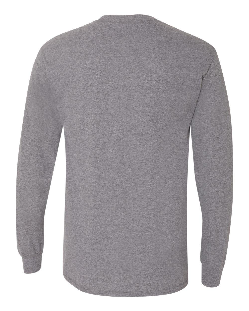 8400 Gildan - DryBlend 50 Cotton/50 Poly Long Sleeve T-Shirt. - Back Image