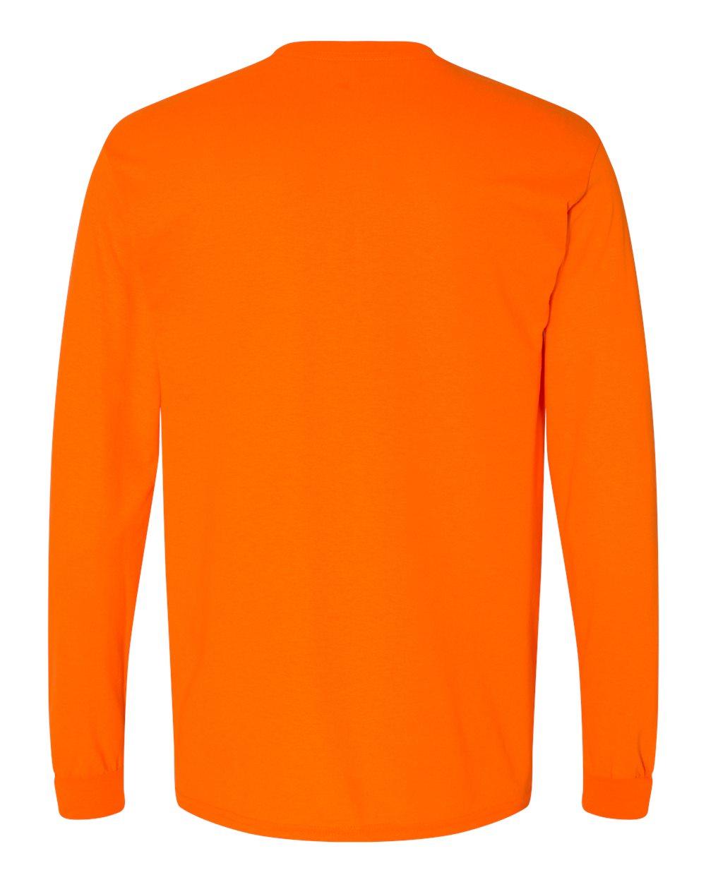 8400 Gildan - DryBlend 50 Cotton/50 Poly Long Sleeve T-Shirt. - Back Image
