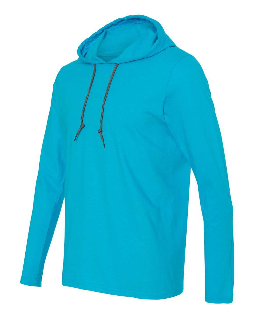 987 Gildan Softstyle Lightweight Hooded Long Sleeve T-Shirt - Siide Image