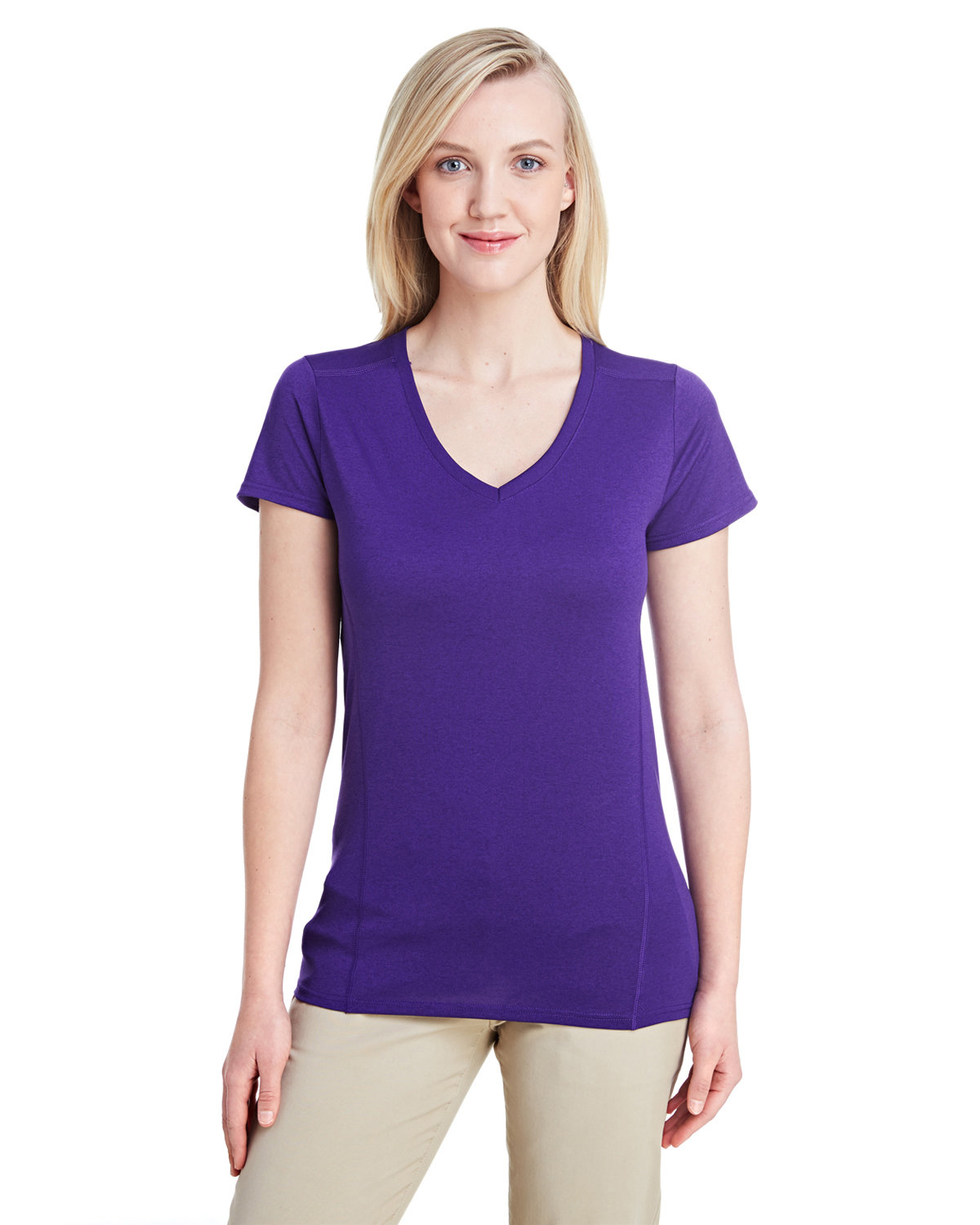 G47V Gildan Ladies Performance? V-Neck Tech T-Shirt G47V Gildan Ladies Performance? V-Neck Tech T-Shirt