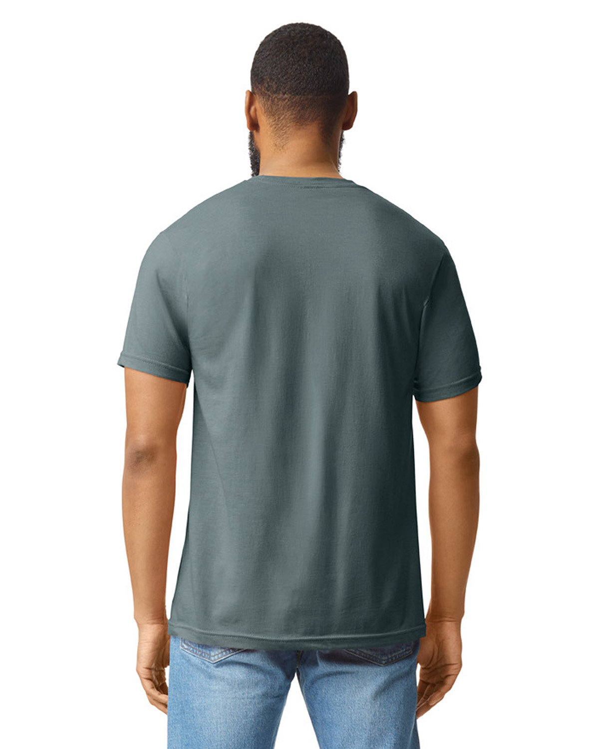 G670 Gildan Mens Softstyle CVC T-Shirt - Back Image
