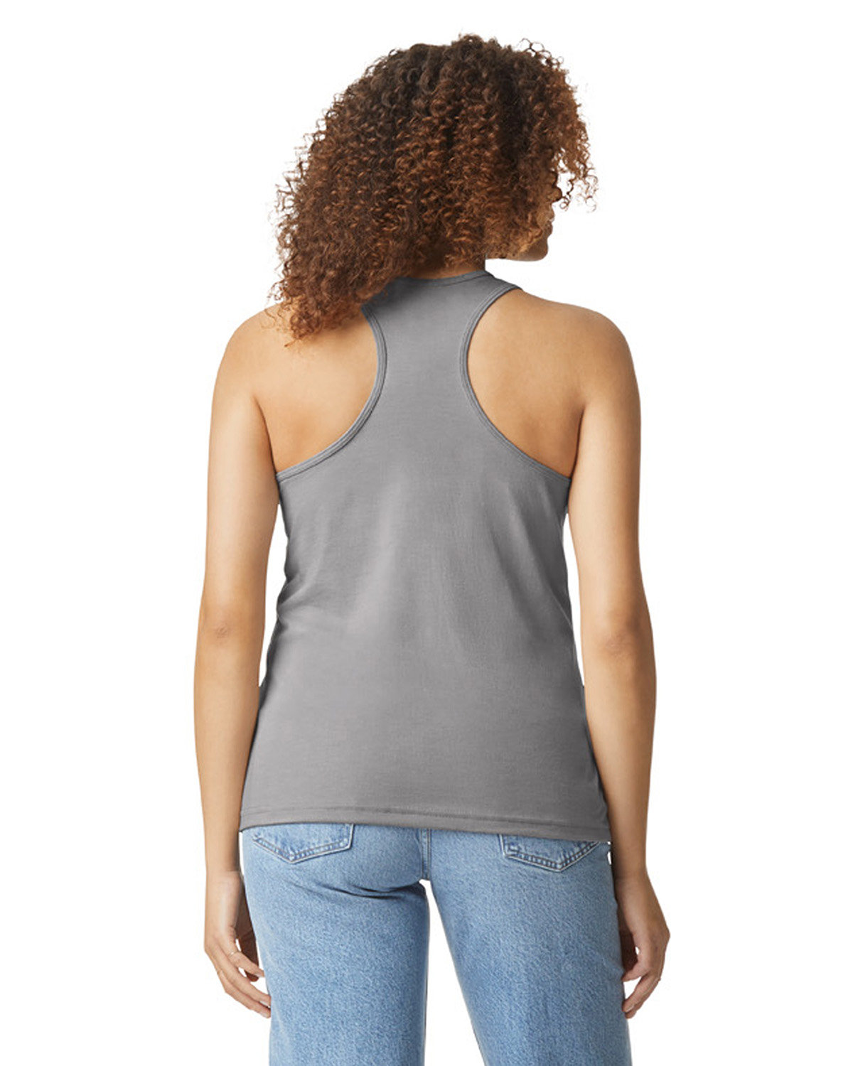 G672L Gildan Ladies Softstyle CVC Racerback Tank - Back Image
