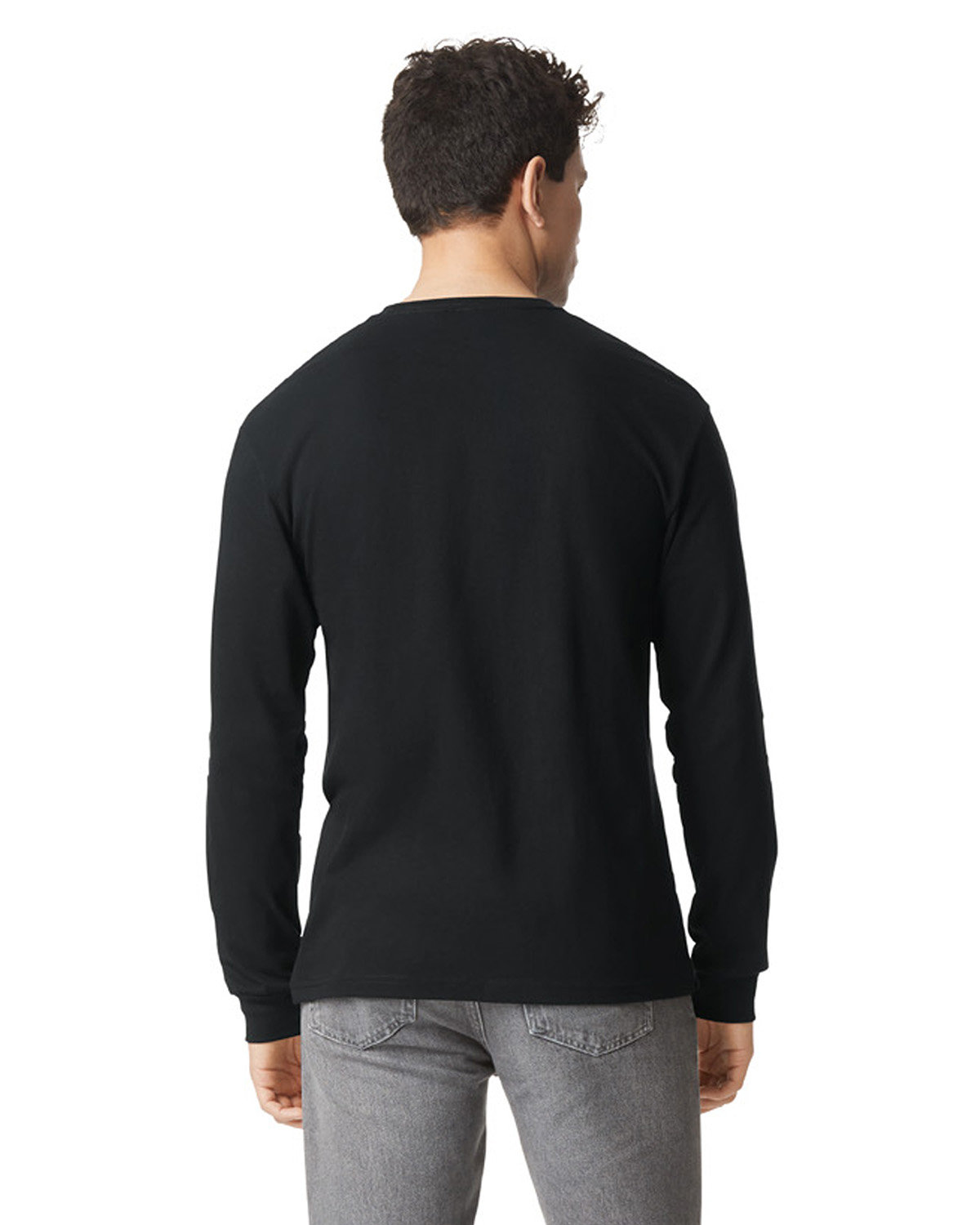 G674 Gildan Unisex Softstyle CVC Long Sleeve T-Shirt - Back Image