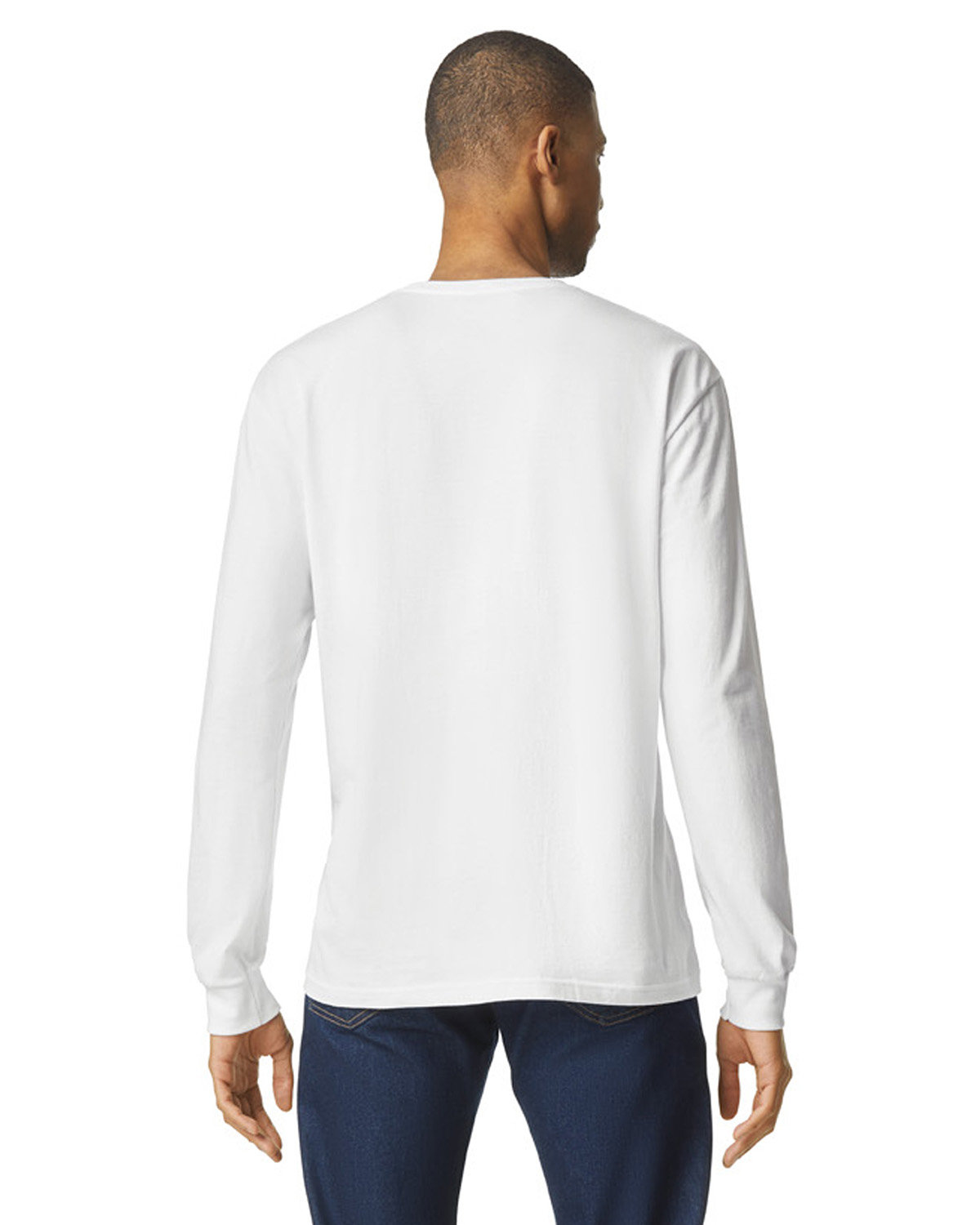 G674 Gildan Unisex Softstyle CVC Long Sleeve T-Shirt - Back Image