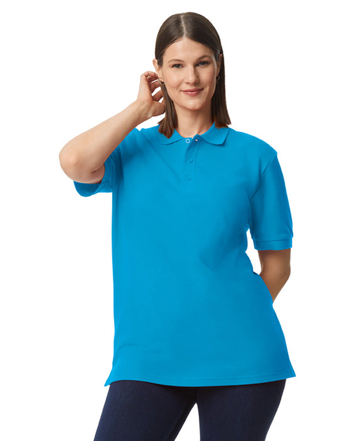 G858 Gildan Unisex Midweight Double Pique Polo