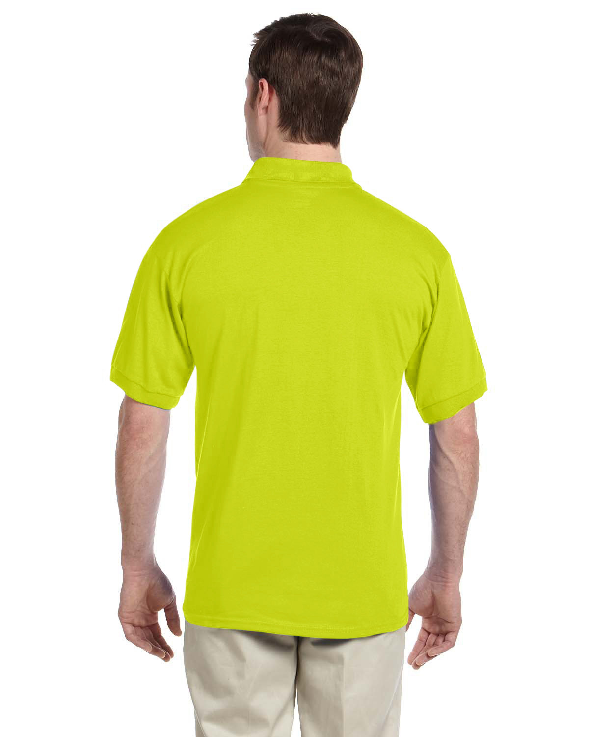 G890 Gildan Adult Jersey Polo with Pocket - Back Image