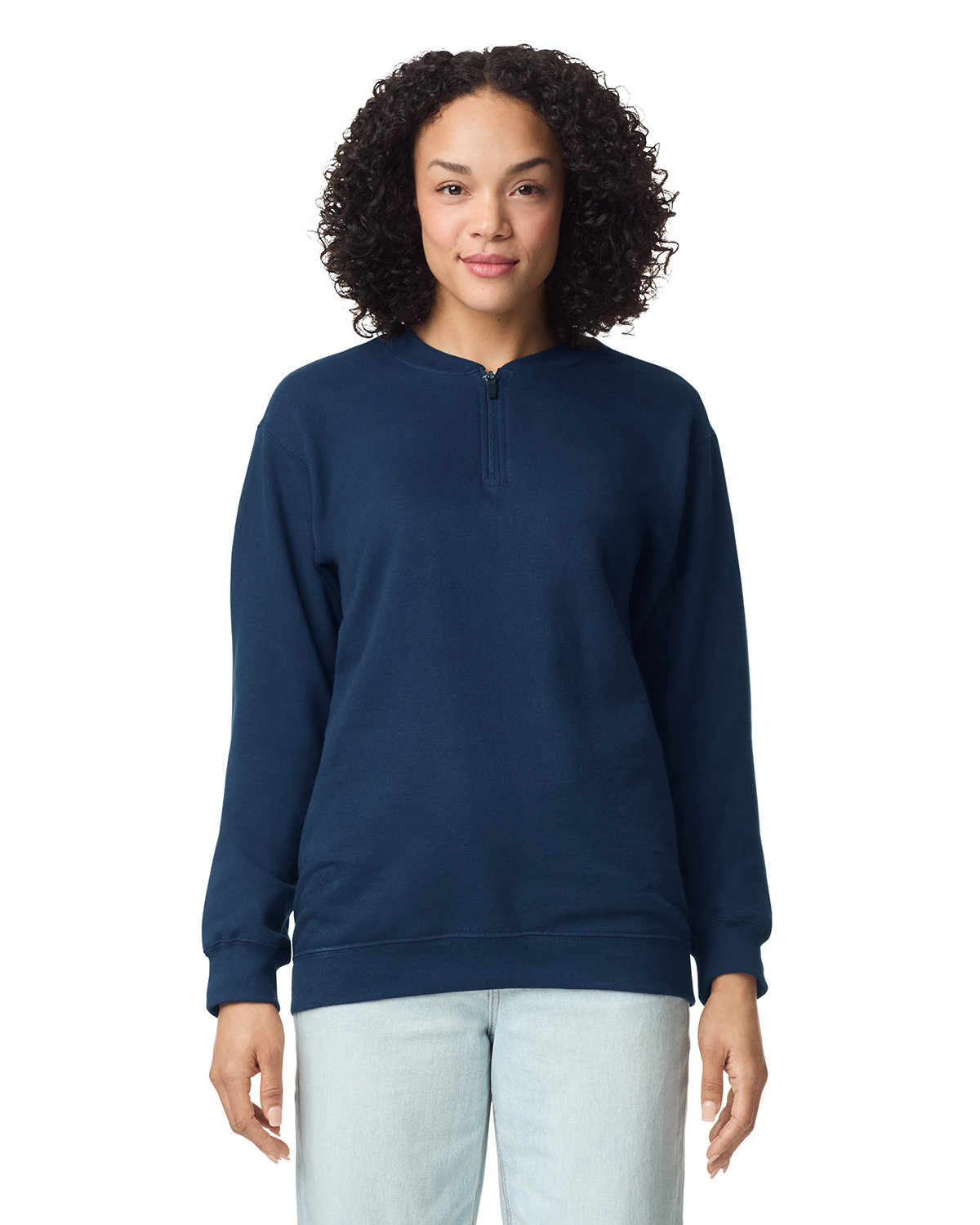 SF008 Gildan Unisex Softstyle Midweight Fleece Quarter-Zip Sweatshirt Zoom Image