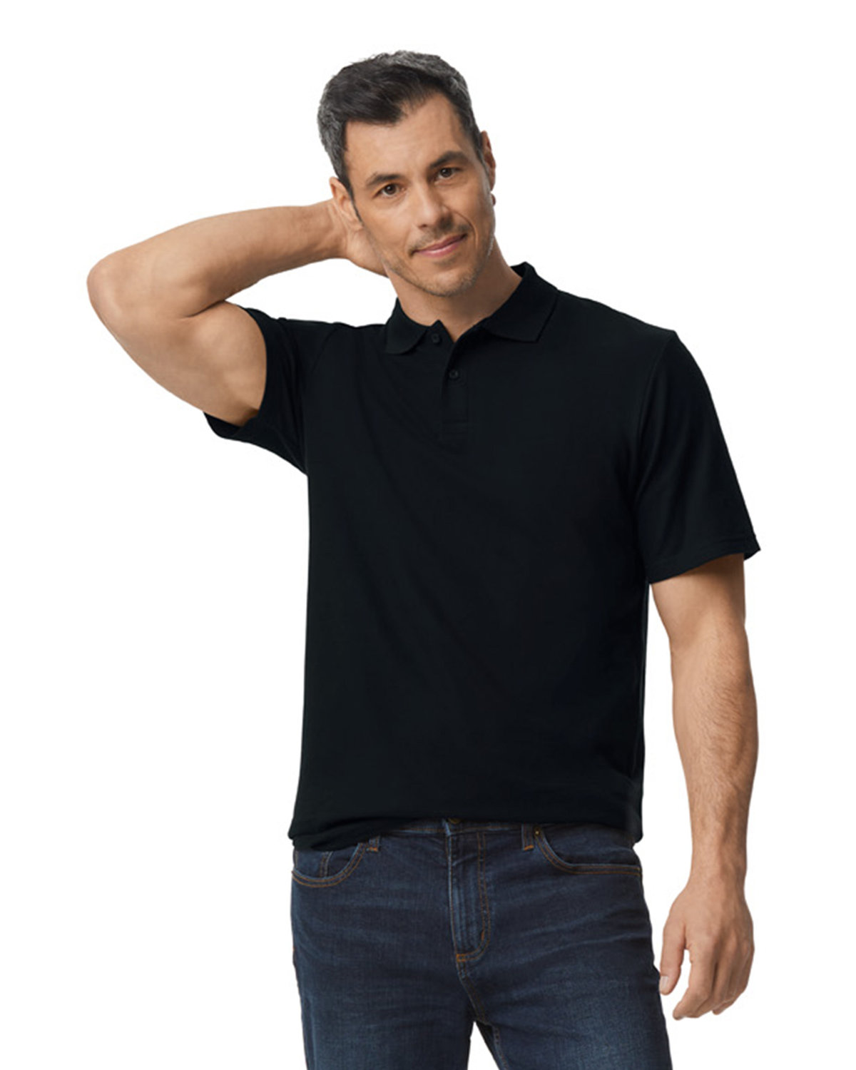 G648 Gildan Mens Softstyle Double Pique Polo Zoom Image