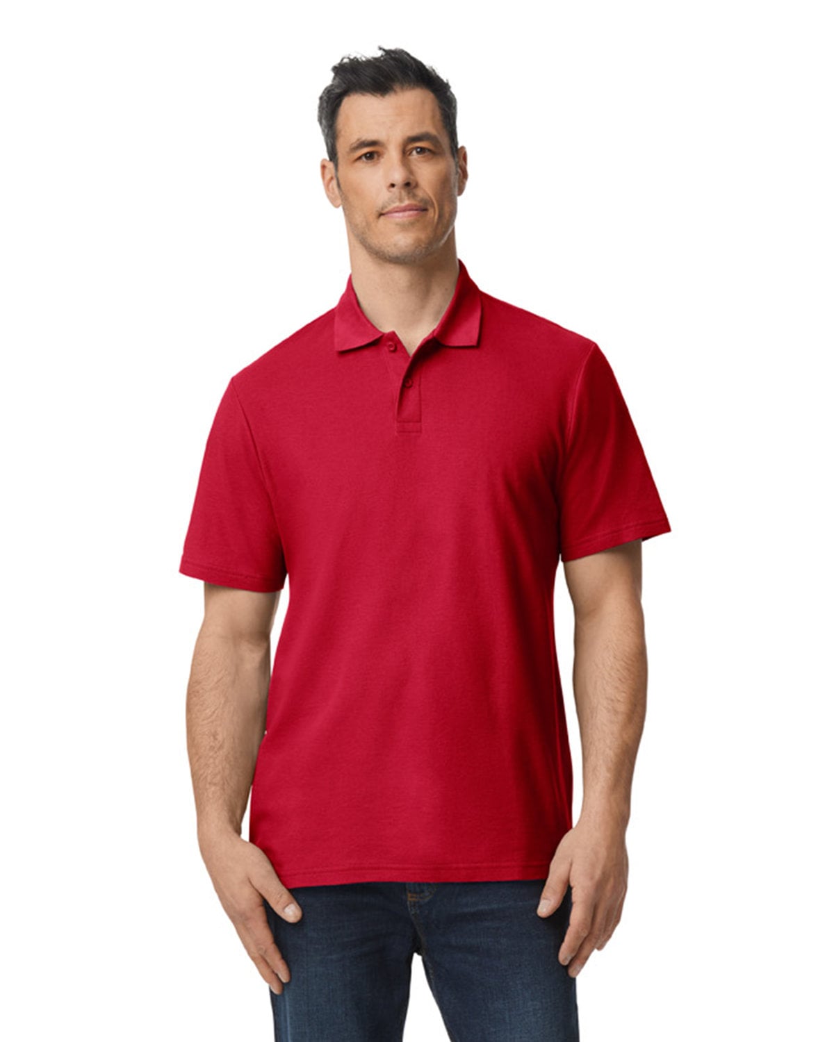 G648 Gildan Mens Softstyle Double Pique Polo