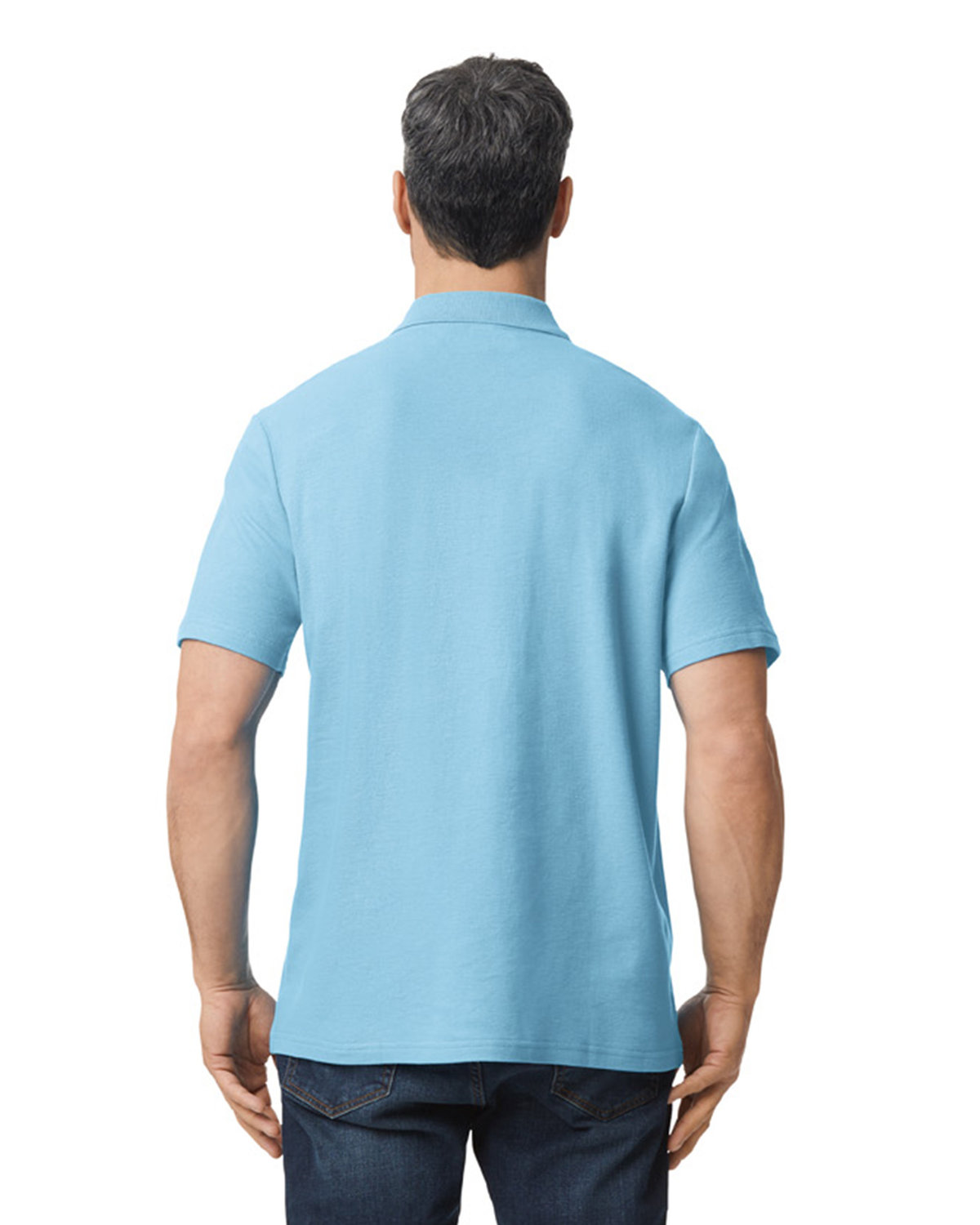 G648 Gildan Mens Softstyle Double Pique Polo G648 Gildan Mens Softstyle Double Pique Polo - Back Image