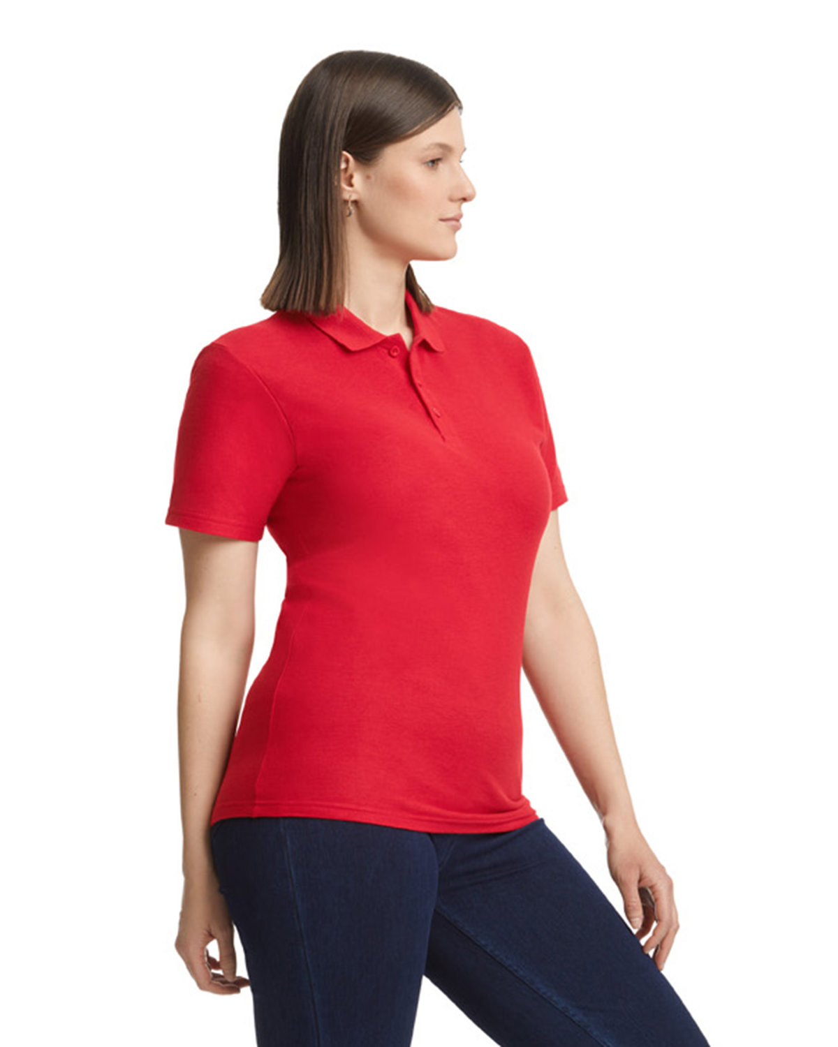 G648L Gildan Ladies Softstyle Double Pique Polo - Siide Image