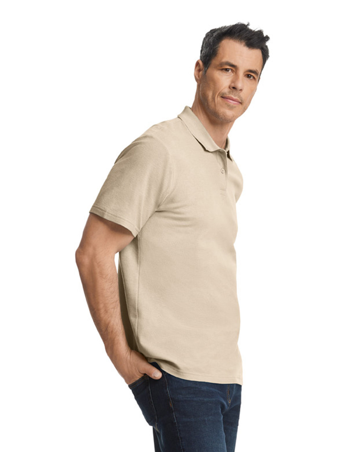 G648 Gildan Mens Softstyle Double Pique Polo G648 Gildan Mens Softstyle Double Pique Polo - Siide Image