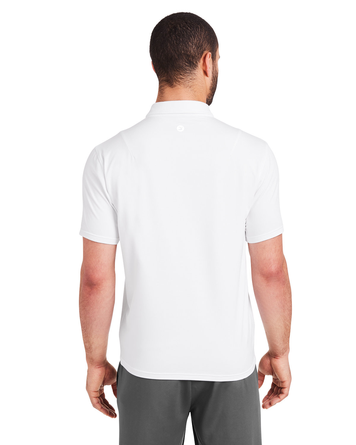MDP1799 Glyder Mens Marbled Fairway Polo - Back Image