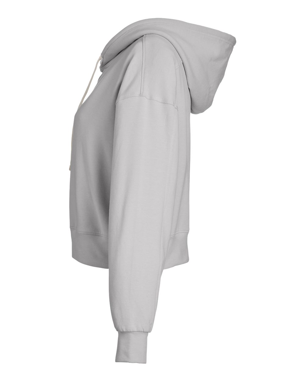 PDP1725 Glyder Ladies Vintage Oversized Cropped Hooded Sweatshirt - Siide Image