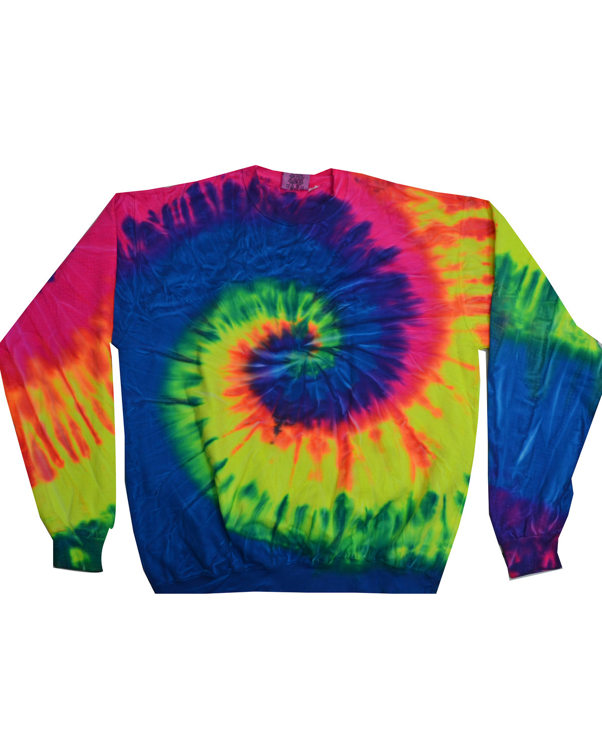 H8150 Tie-Dye Adult 8.5 oz., 80/20 Crewneck Fleece Zoom Image