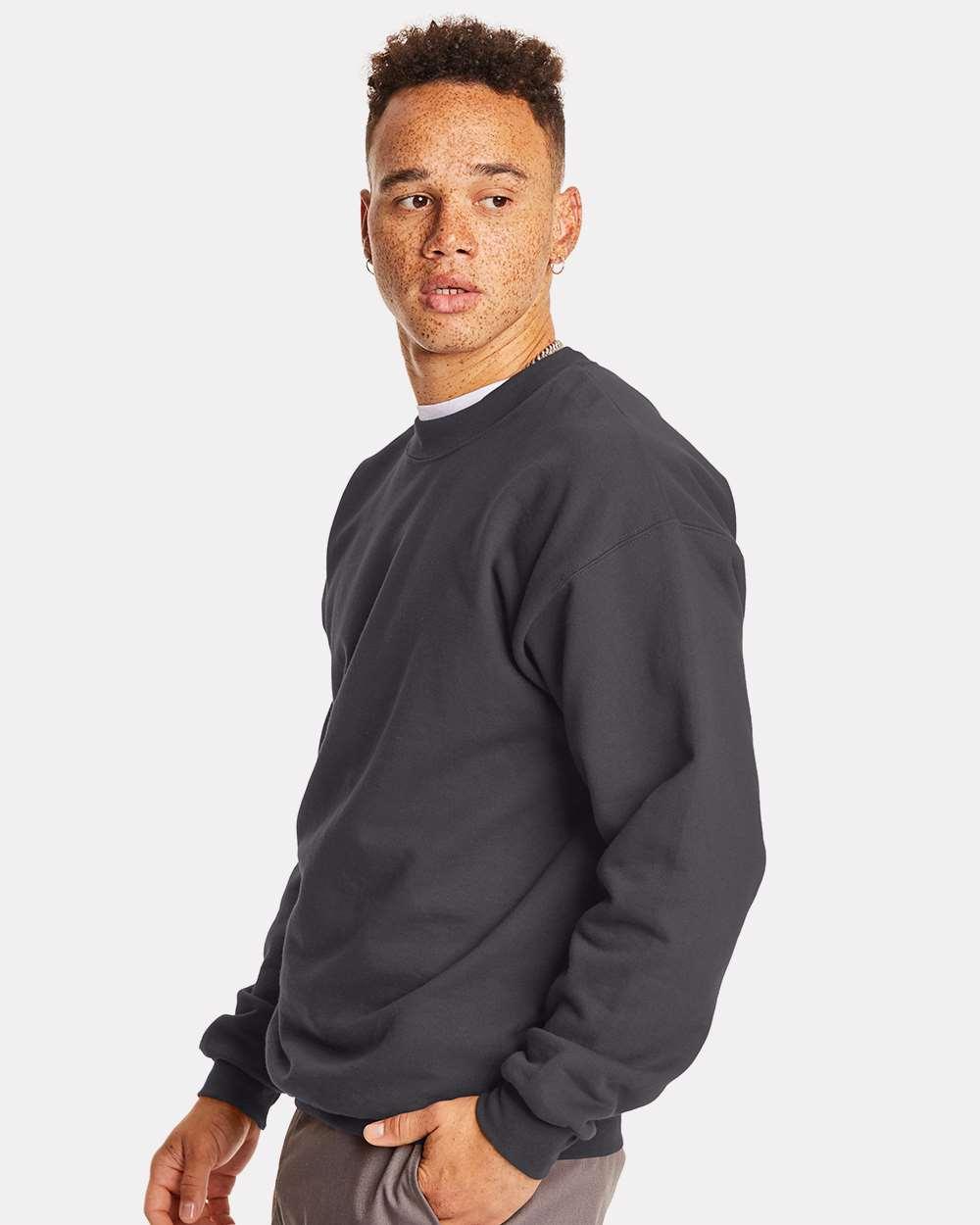 F260 Hanes Ultimate Men's Heavyweight Fleece Crewneck Sweatshirt - Siide Image
