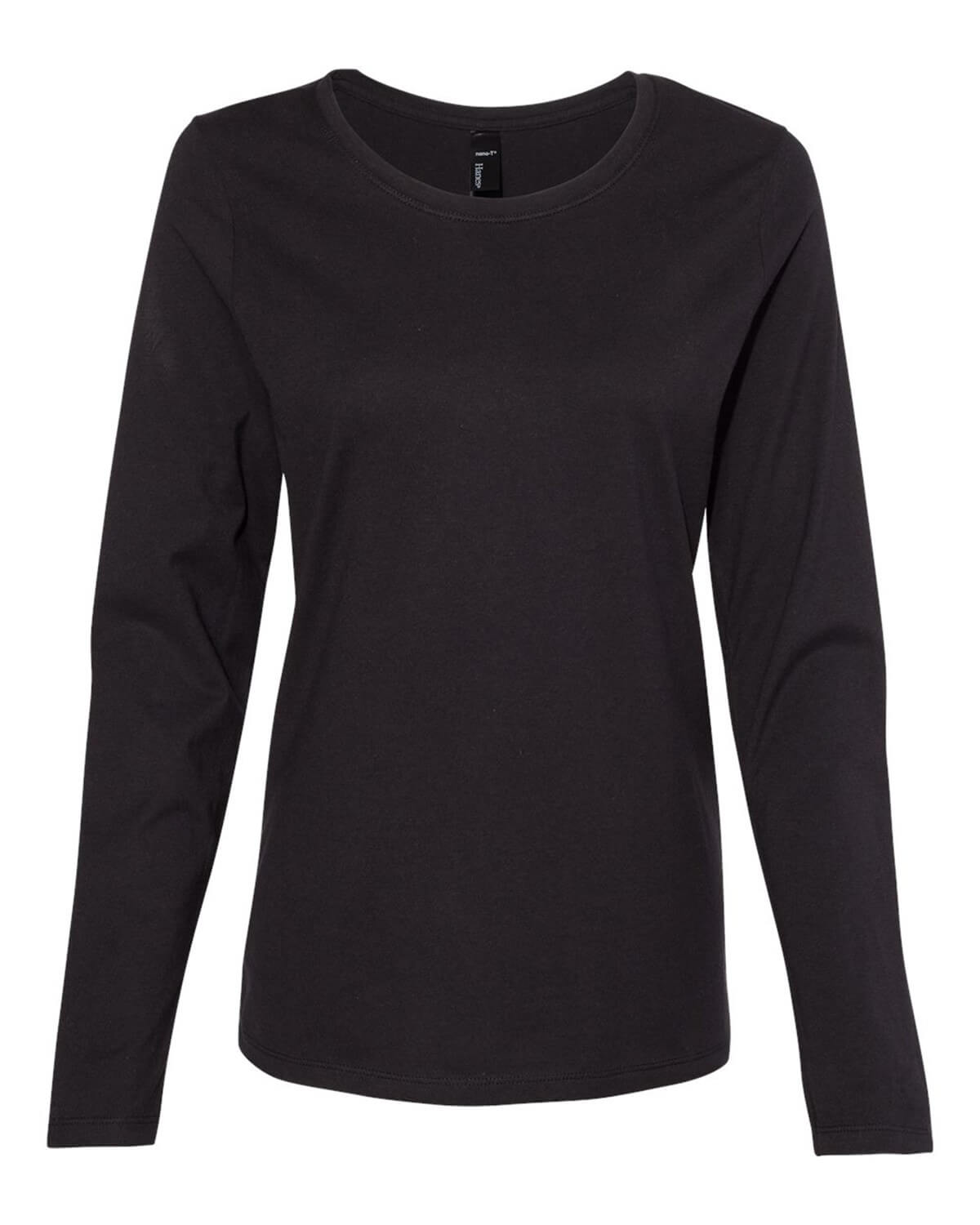 S04LS Hanes Perfect-T Women’s Long Sleeve Scoopneck T-Shirt