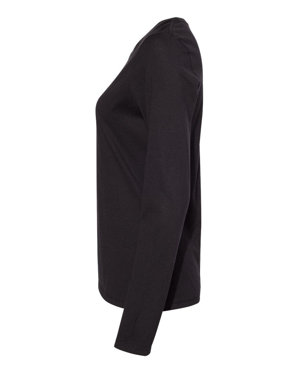 S04LS Hanes Perfect-T Women’s Long Sleeve Scoopneck T-Shirt - Siide Image