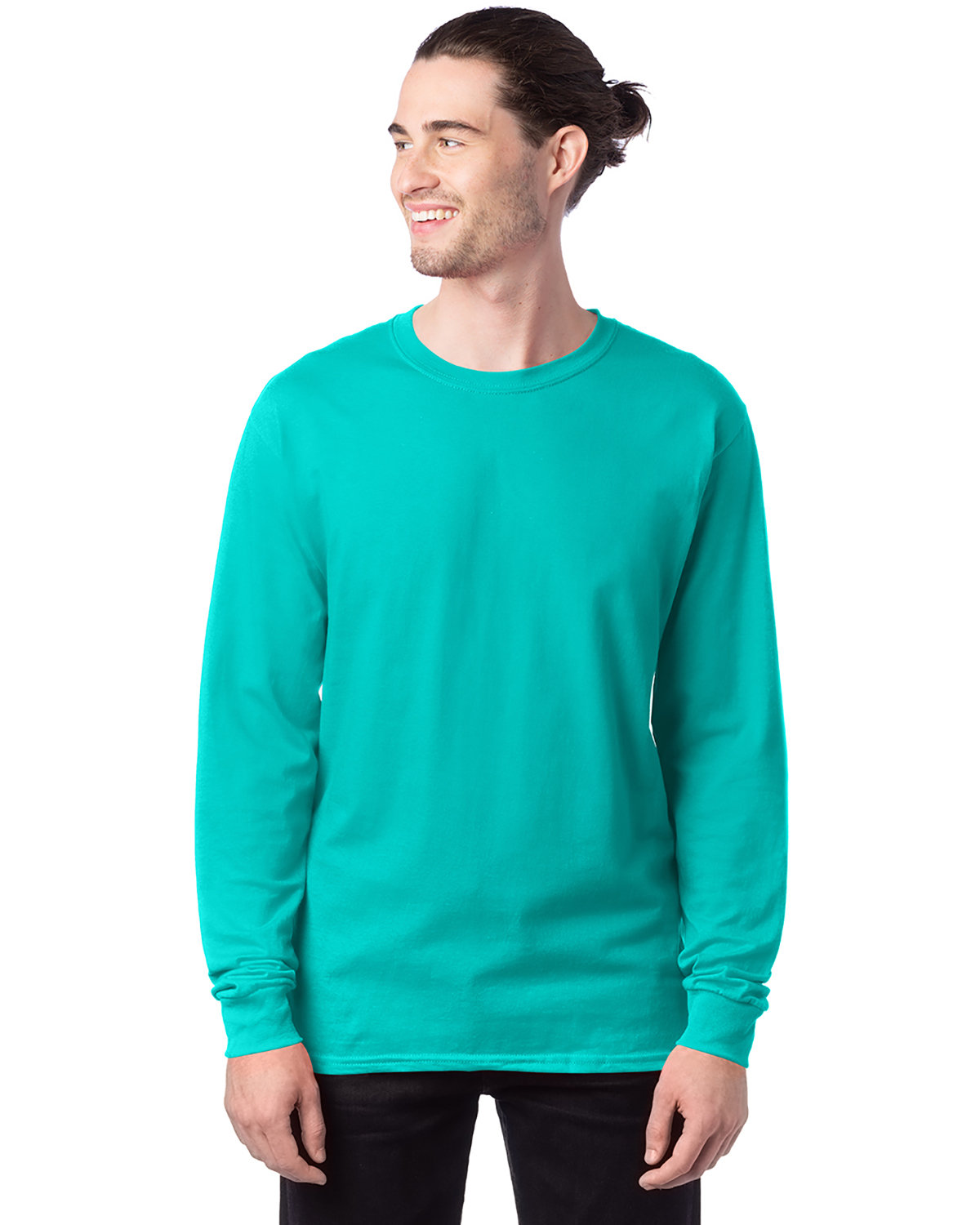 5286 Hanes Mens ComfortSoft Cotton Long-Sleeve T-Shirt