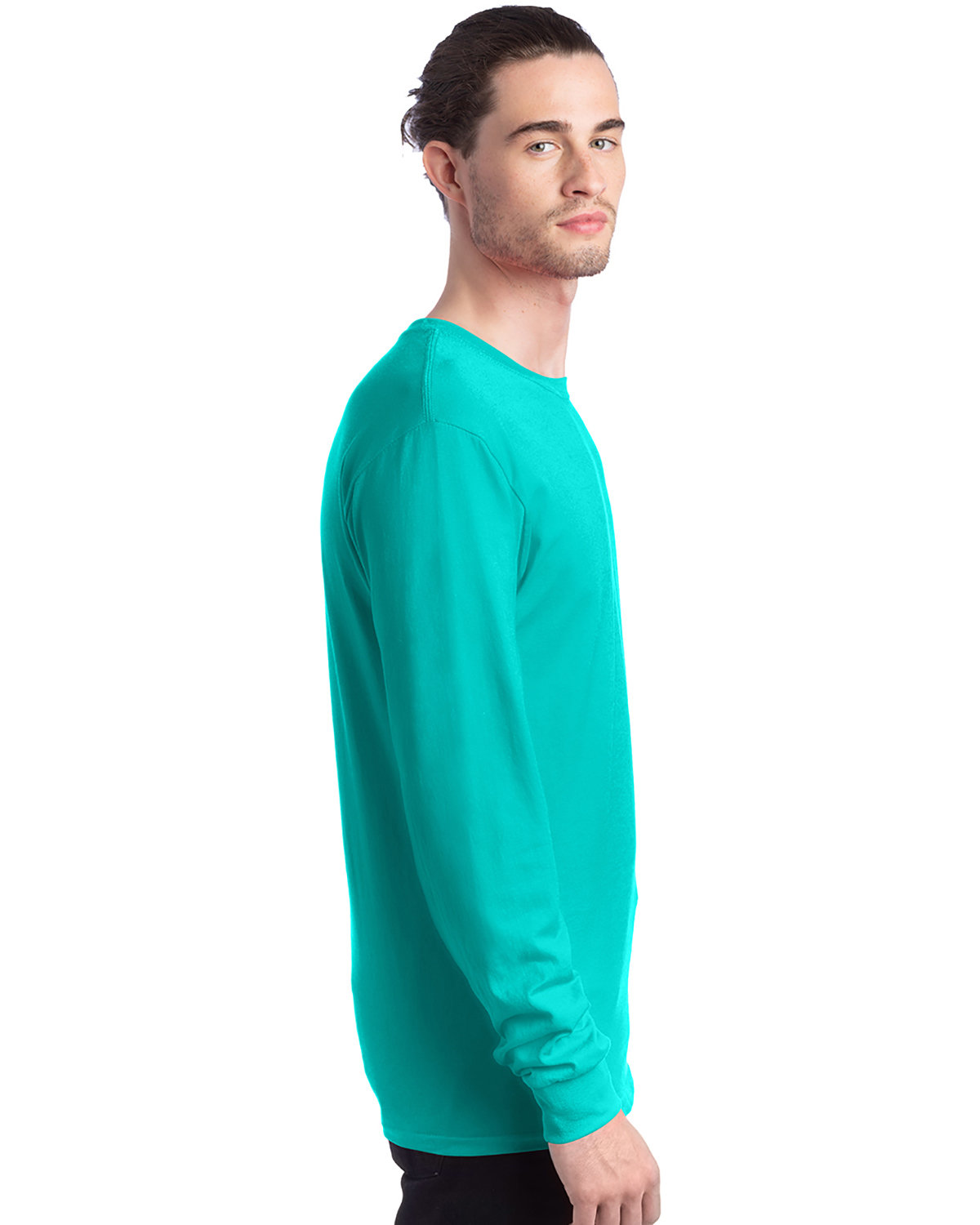 5286 Hanes Mens ComfortSoft Cotton Long-Sleeve T-Shirt - Siide Image