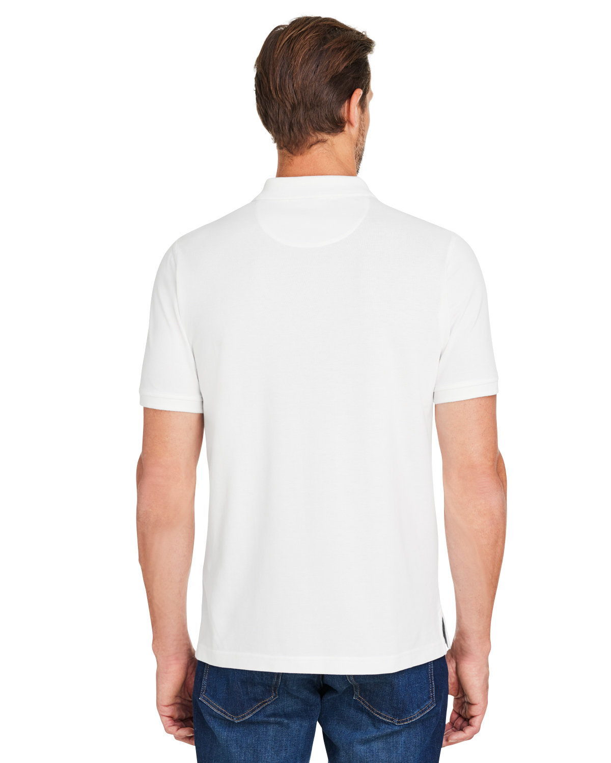 M205 Harriton Mens Valiant Cotton Snag Protect Polo M205 Harriton Mens Valiant Cotton Snag Protect Polo - Back Image