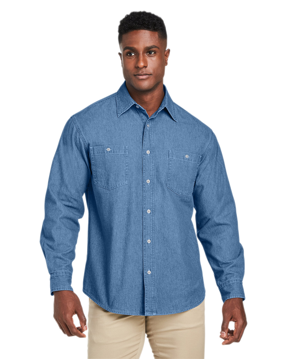M540 Harriton Mens Denim Shirt-Jacket M540 Harriton Mens Denim Shirt-Jacket