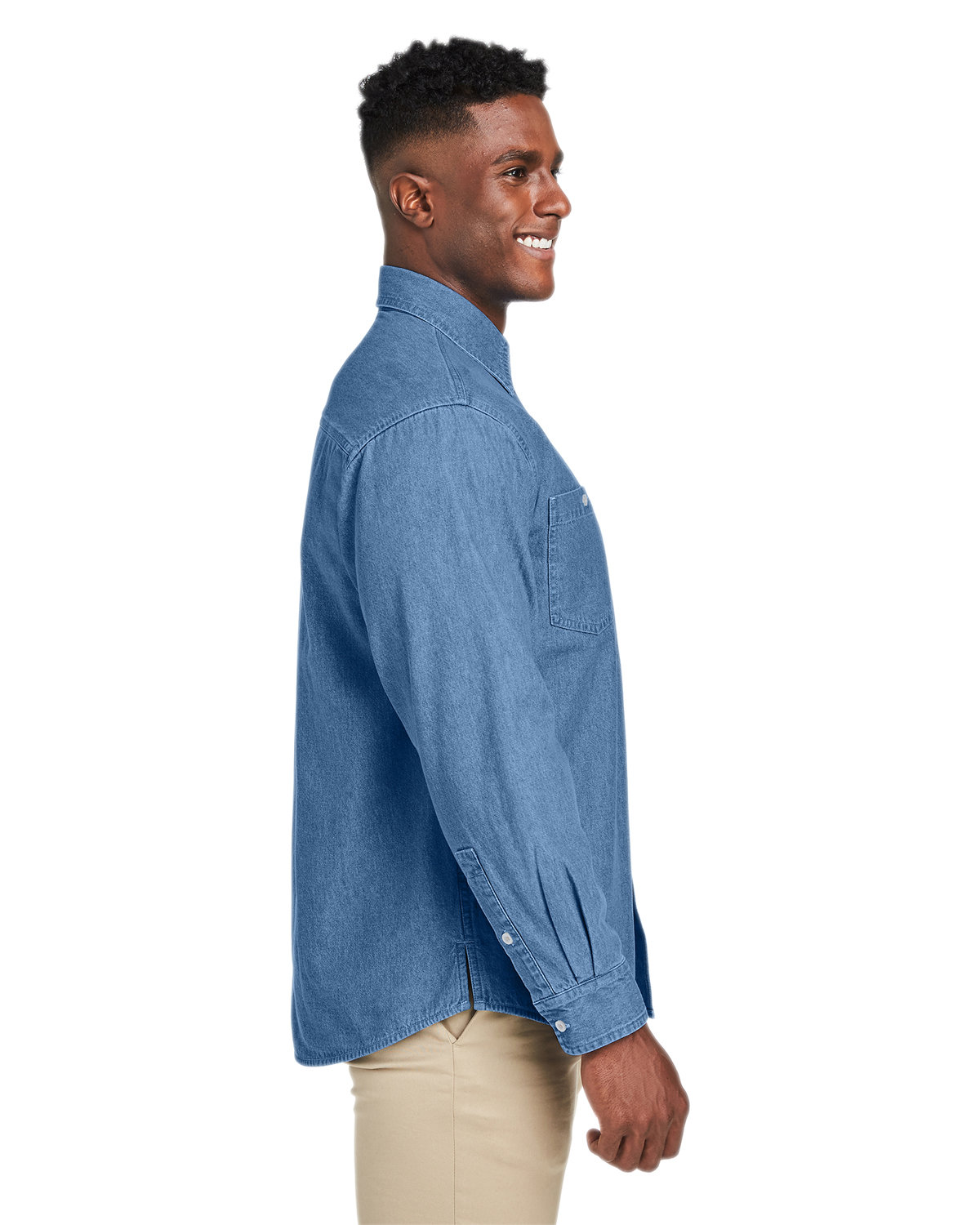 M540 Harriton Mens Denim Shirt-Jacket M540 Harriton Mens Denim Shirt-Jacket - Siide Image