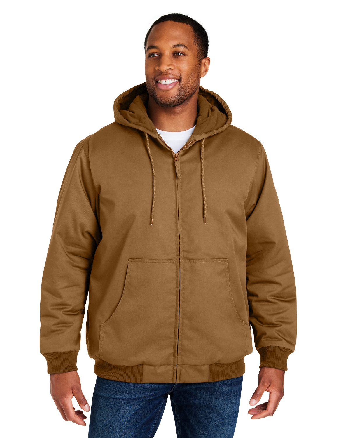M722 Harriton Unisex ClimaBloc Heavyweight Hooded Full-Zip Jacket