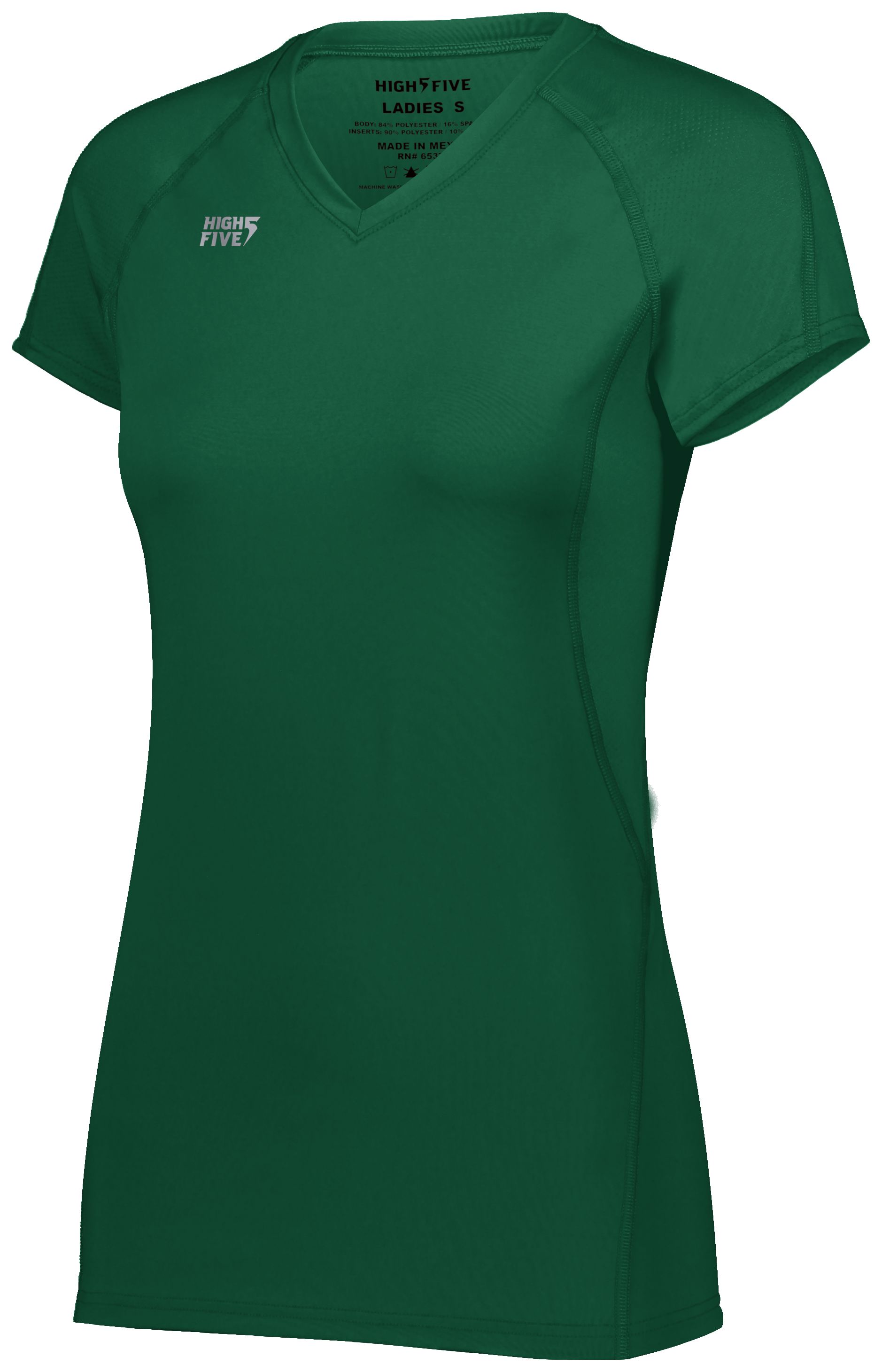 342222 HIGH FIVE Ladies TruHit Short Sleeve Jersey 342222 HIGH FIVE Ladies TruHit Short Sleeve Jersey - Back Image