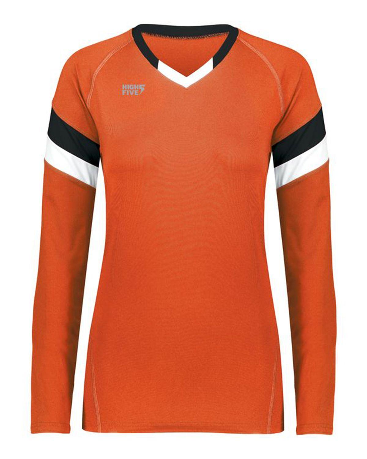 342242 HIGH FIVE Ladies TruHit Tri-Color Long Sleeve Jersey Zoom Image