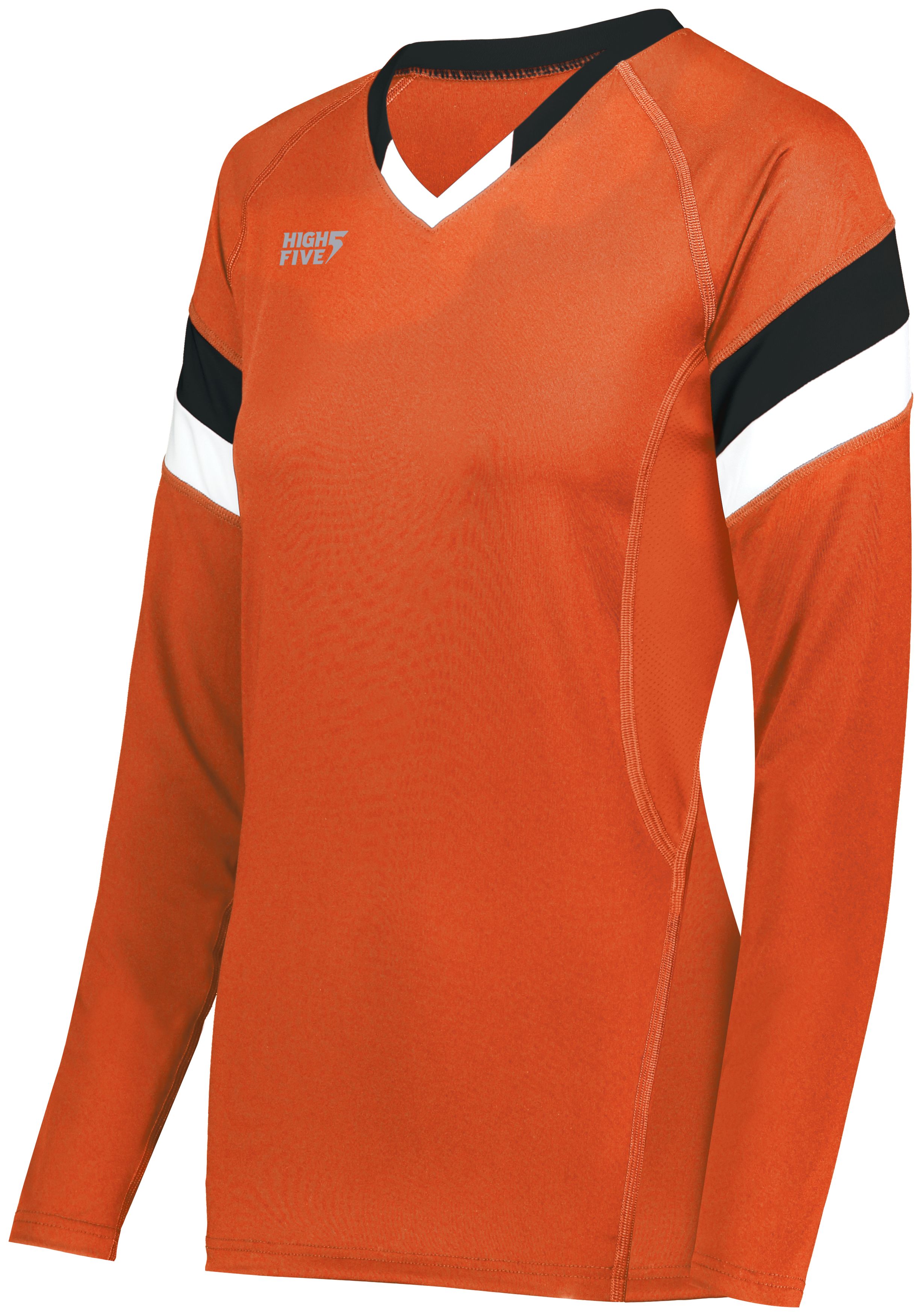 342243 HIGH FIVE Girls TruHit Tri-Color Long Sleeve Jersey - Siide Image
