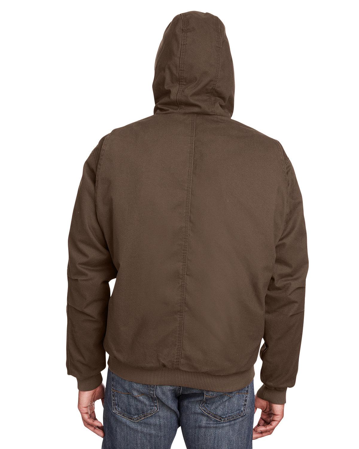 HJ375 Berne Mens Highland Washed Cotton Duck Hooded Jacket HJ375 Berne Mens Highland Washed Cotton Duck Hooded Jacket - Back Image