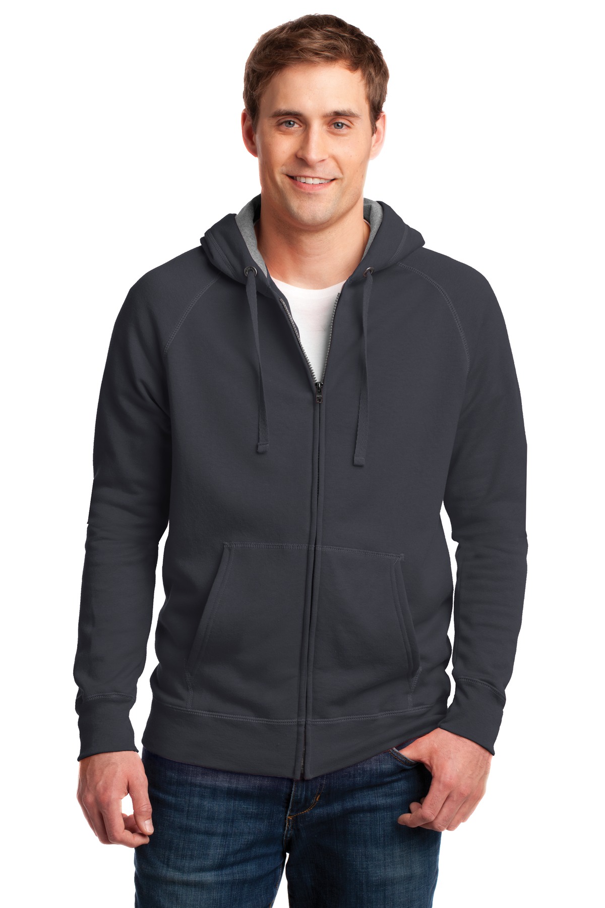 HN280 Hanes Nano Full-Zip Hooded Sweatshirt.