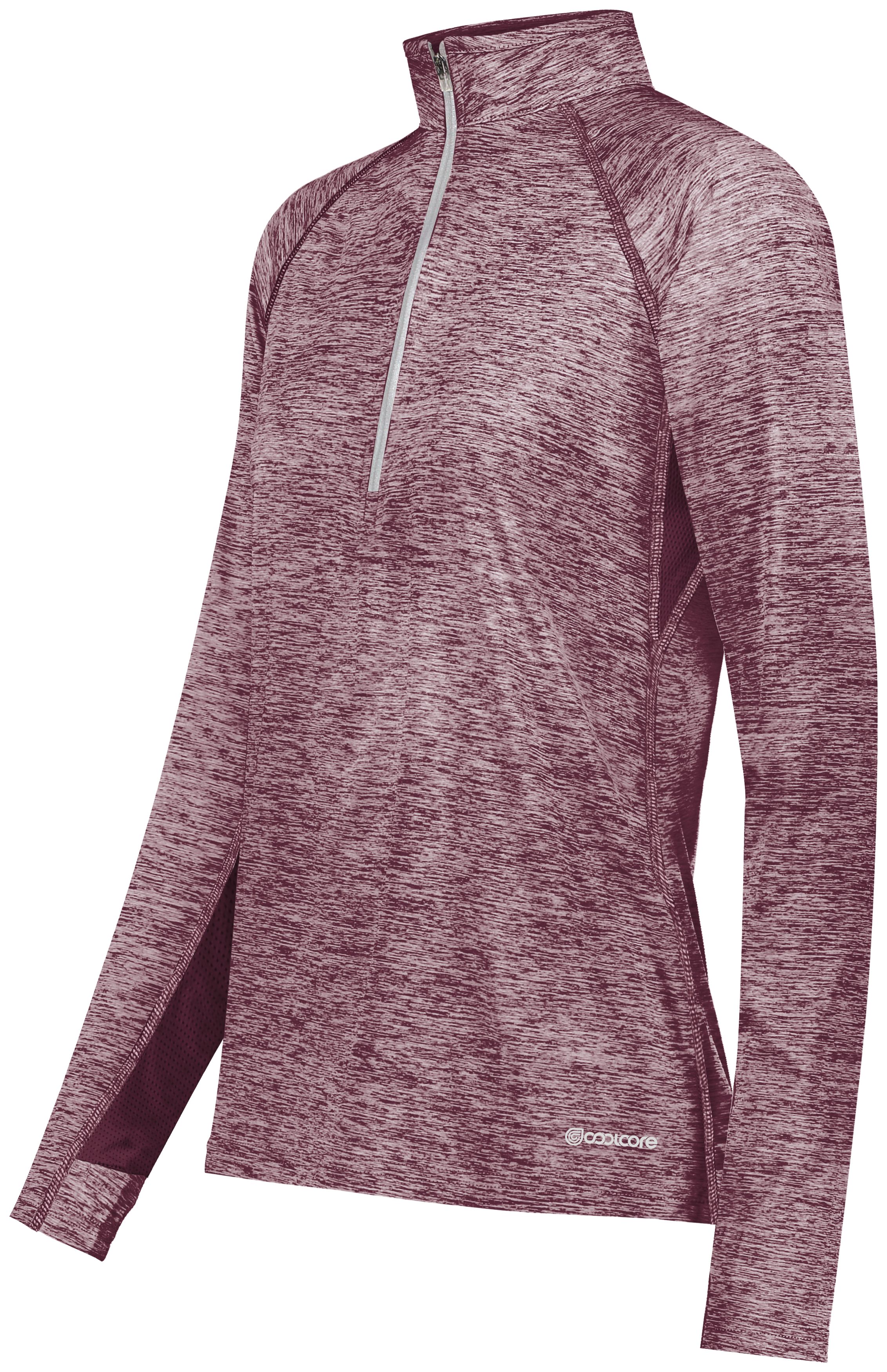 222774 Holloway Womens Electrify CoolCore Quarter-Zip Pullover