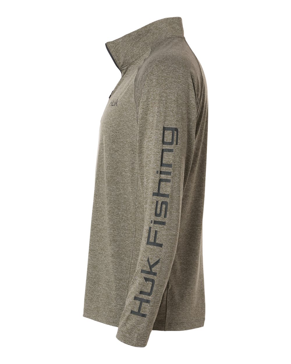 H1200715 HUK Mens Airweight Heather Quarter-Zip Pullover - Siide Image