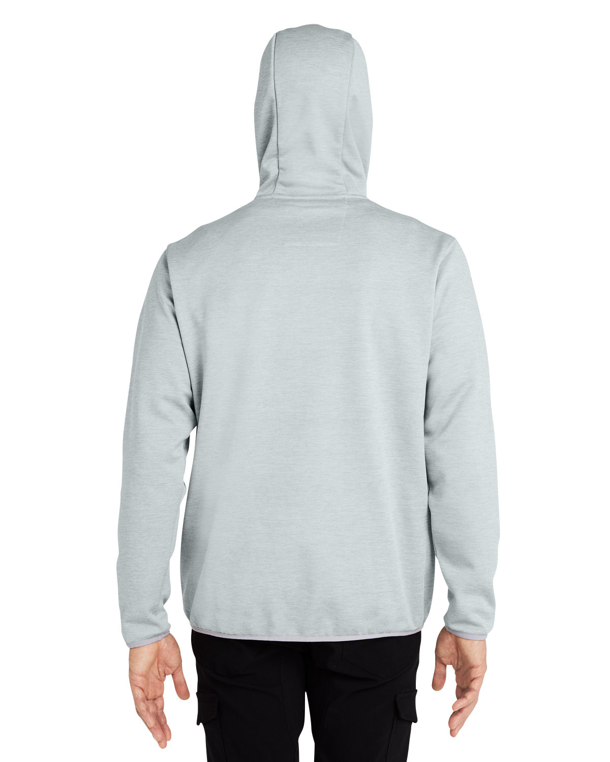 H130093 HUK Mens Performance Hooded Fleece Pullover - Back Image