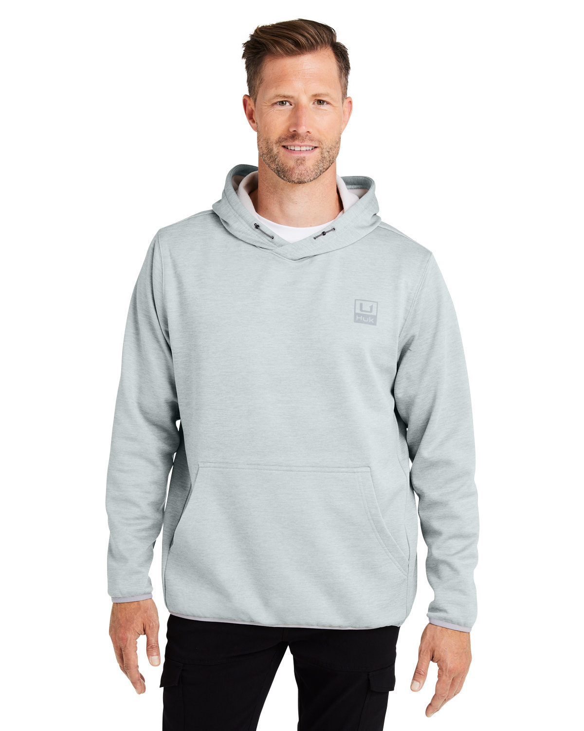 H130093 HUK Mens Performance Hooded Fleece Pullover