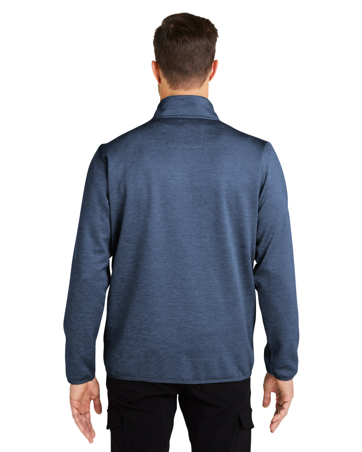 H130098 HUK Mens Cold Front Quarter-Zip - Back Image