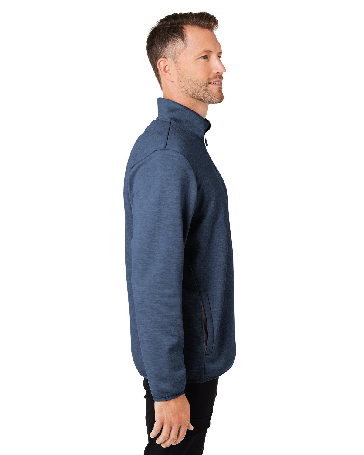 H130098 HUK Mens Cold Front Quarter-Zip - Siide Image