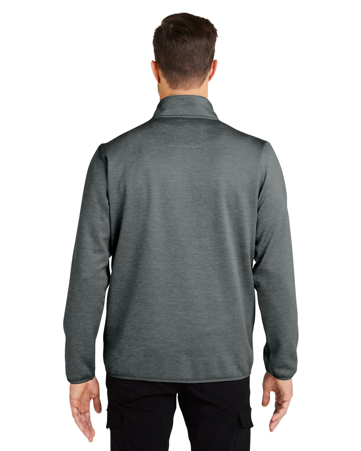 H130098 HUK Mens Cold Front Quarter-Zip - Back Image