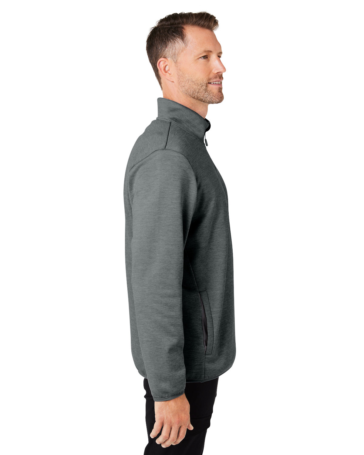 H130098 HUK Mens Cold Front Quarter-Zip - Siide Image