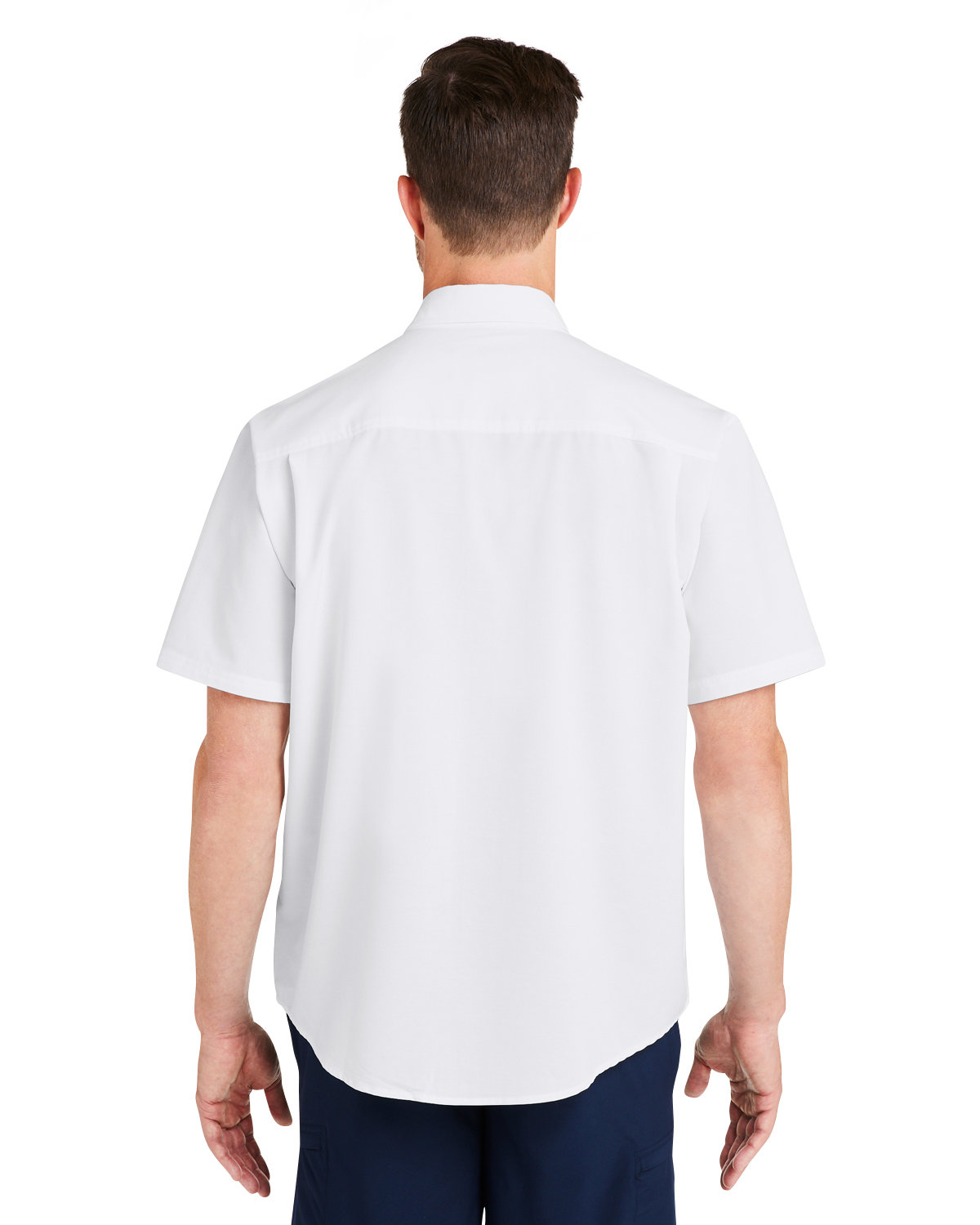 H150154 HUK Mens Kona Solid Short Sleeve Shirt - Back Image