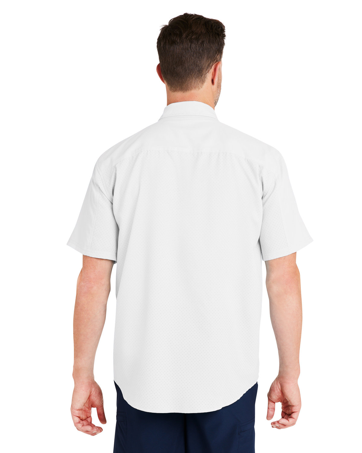 H150171 HUK Mens Tide Point Short Sleeve Shirt - Back Image