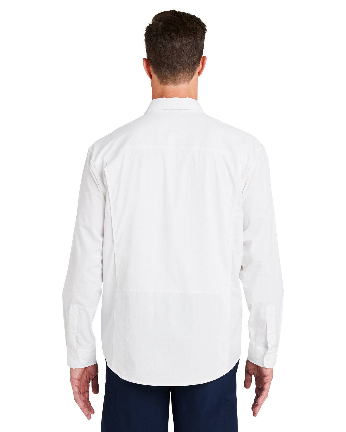 H150184 HUK Mens Creekbed Long Sleeve Shirt - Back Image