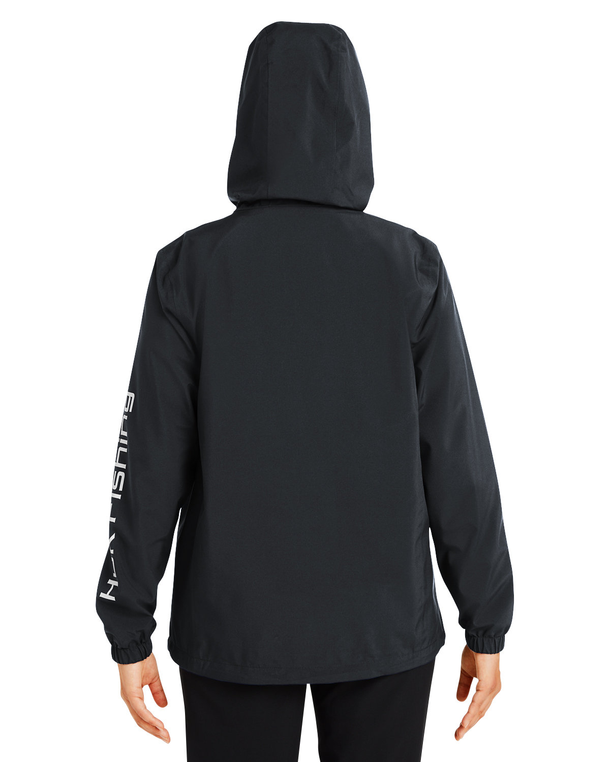 H640027 HUK Ladies Storm Rain Jacket - Back Image