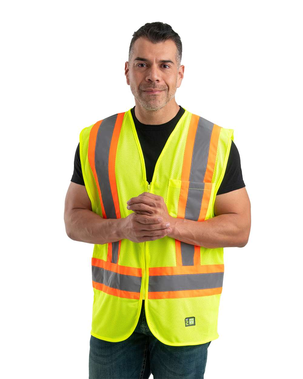 HVV046 Berne Adult Hi-Vis Class 2 Multi-Color Vest - Siide Image