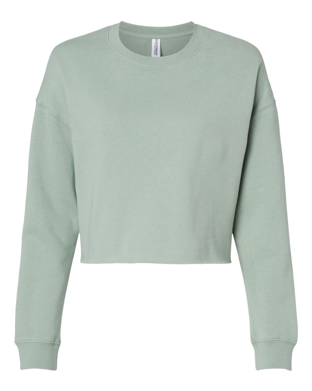 AFX24CRP Independent Trading Co. Womens Lightweight Crop Crewneck Sweatshirt Zoom Image