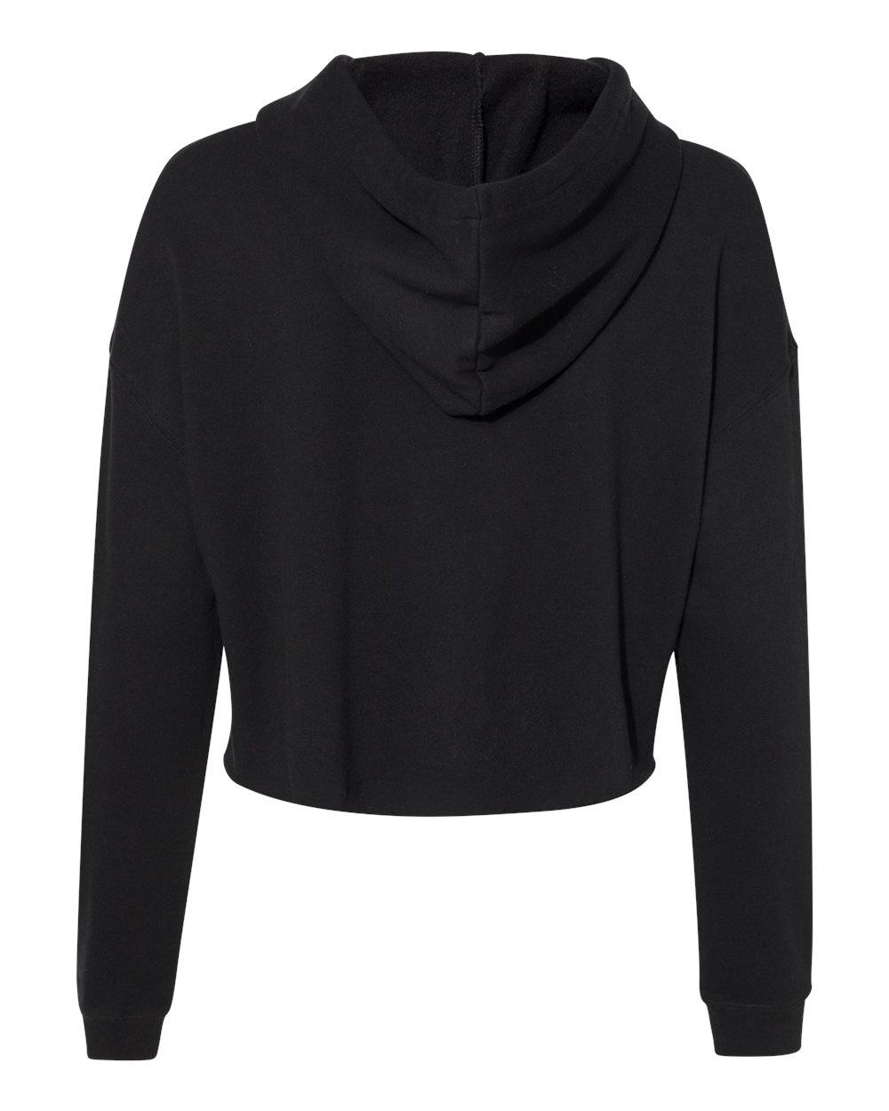 AFX64CRP Independent Trading Co. Women’s Lightweight Cropped Hooded Sweatshirt - Back Image