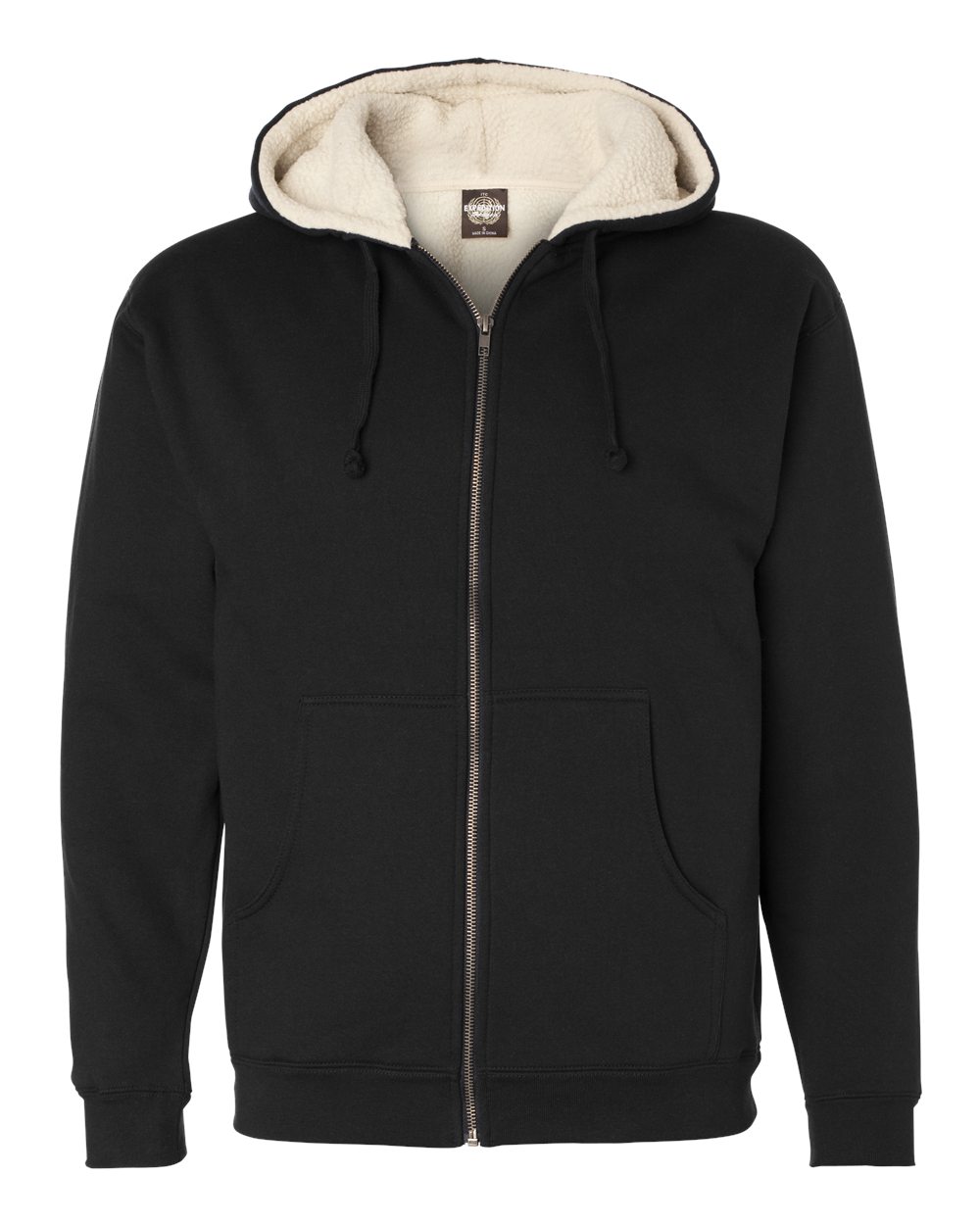 EXP40SHZ Independent Trading Co. Sherpa-Lined Full-Zip Hooded Sweatshirt